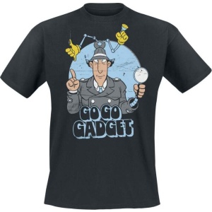 Inspector Gadget Go Go Gadget Tričko černá - Merchstore.cz