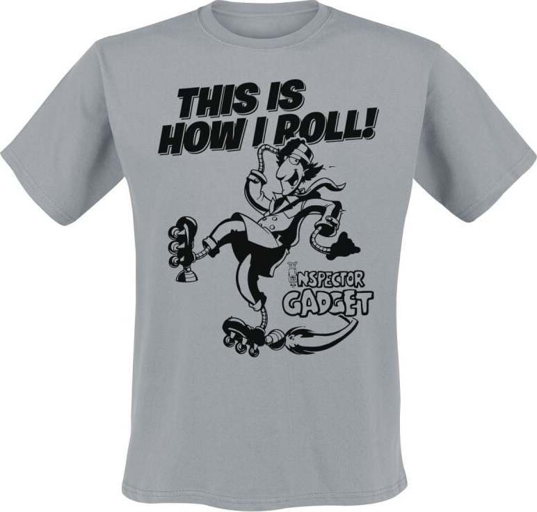 Inspector Gadget This Is How I Roll Tričko šedá - Merchstore.cz Inspector Gadget This Is How I Roll Tričko šedá - Merchstore.cz