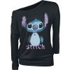 Lilo & Stitch Graffiti Dámské tričko s dlouhými rukávy černá - Merchstore.cz