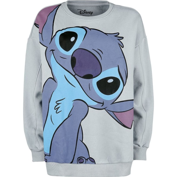 Lilo & Stitch Stitch Dámská mikina šedý vres - Merchstore.cz