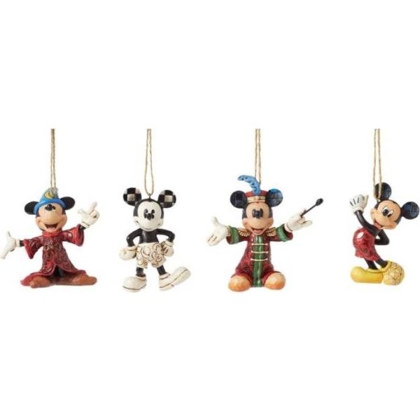 Mickey & Minnie Mouse Sada vánočních koulí Mickey Mouse (4 ks) Vánocní ozdoba - koule standard - Merchstore.cz