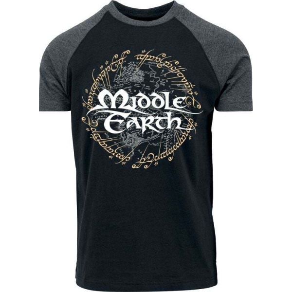 Pán prstenů Middle Earth Tričko antracitová/cerná - Merchstore.cz