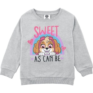 Paw Patrol Kids - Sweet As Can Be detská mikina šedý vres - Merchstore.cz