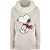 Peanuts Snoopy Winter Dámská mikina s nádechem béžové - Merchstore.cz