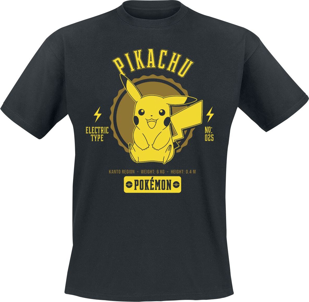 Pokémon Pikachu Tričko černá - Merchstore.cz Pokémon Pikachu Tričko černá - Merchstore.cz
