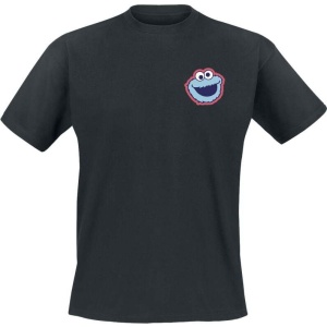 Sesame Street Cookie Monster - Head Tričko černá - Merchstore.cz