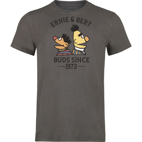 Sesame Street Ernie und Bert - Bros Since 1973 Tričko šedá - Merchstore.cz