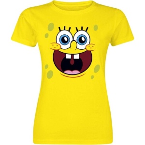 SpongeBob SquarePants Sponge Happy Face Dámské tričko žlutá - Merchstore.cz