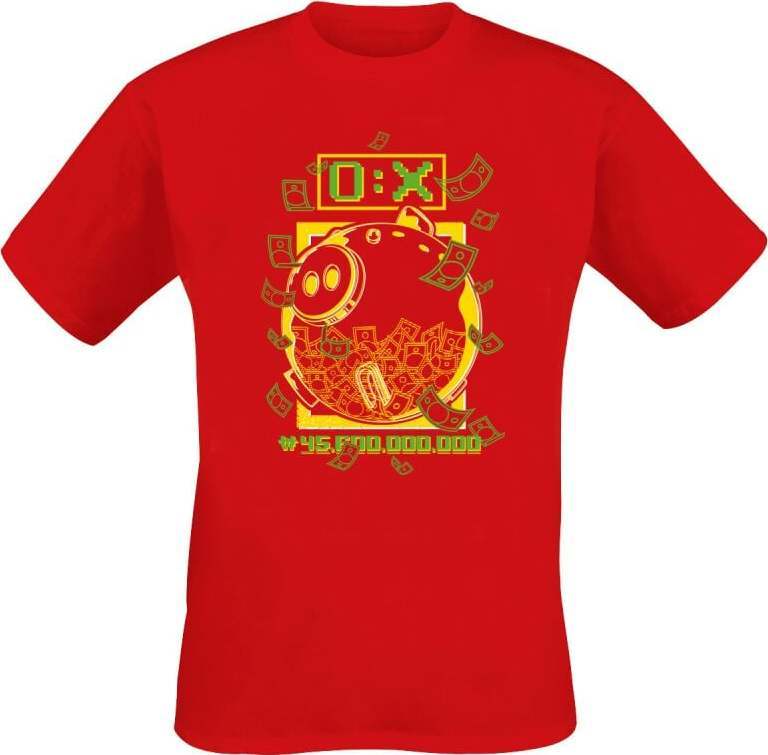 Squid Game Prize Money Tričko červená - Merchstore.cz Squid Game Prize Money Tričko červená - Merchstore.cz