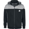 Star Trek Picard Mikina s kapucí na zip cerná/šedá - Merchstore.cz