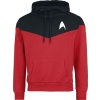 Star Trek Starfleet Command Mikina s kapucí cerná/cervená - Merchstore.cz