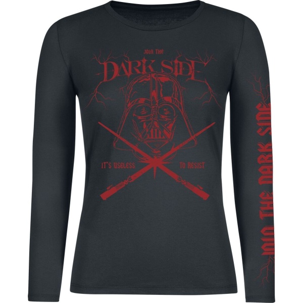 Star Wars Dark Side Dámské tričko s dlouhými rukávy černá - Merchstore.cz