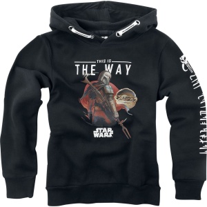 Star Wars Kids - The Mandarlorian - This Is The Way detská mikina s kapucí černá - Merchstore.cz