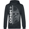 Star Wars The Mandalorian - Mando Mikina s kapucí černá - Merchstore.cz