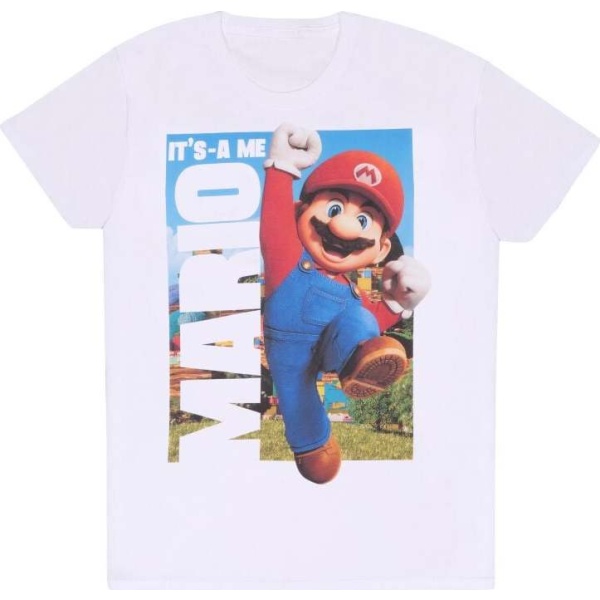 Super Mario Bros. It´s A Me Mario Tričko bílá - Merchstore.cz