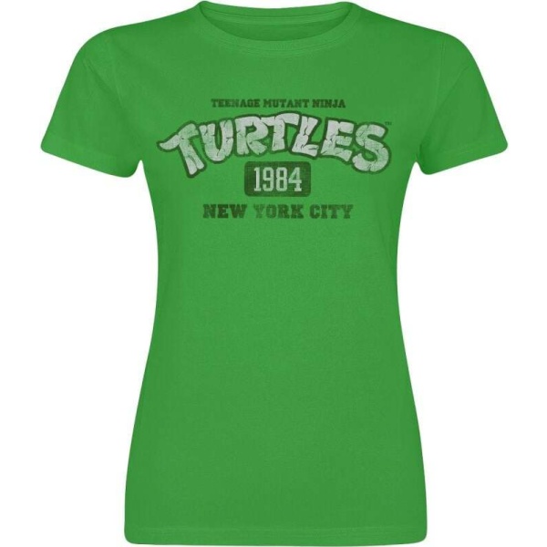 Teenage Mutant Ninja Turtles NY 1984 Dámské tričko zelená - Merchstore.cz