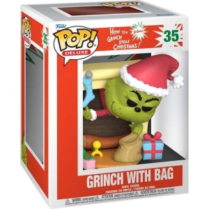 The Grinch Vinylová figurka č.35 Grinch with Bag (Pop! Deluxe) Sberatelská postava vícebarevný - Merchstore.cz