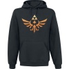 The Legend Of Zelda Hyrule - Triforce Logo Mikina s kapucí černá - Merchstore.cz