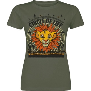 The Lion King Simba - Circle Of Life Dámské tričko khaki - Merchstore.cz