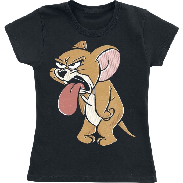 Tom And Jerry Kids - Jerry detské tricko černá - Merchstore.cz