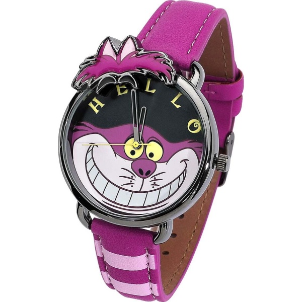 Alice in Wonderland Grinsekatze Náramkové hodinky růžová - Merchstore.cz