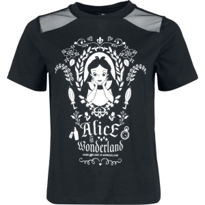 Alice in Wonderland Mirror Dámské tričko černá - Merchstore.cz