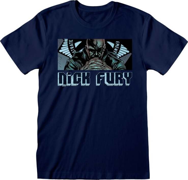 Avengers Nick Fury - Leader Tričko námořnická modrá - Merchstore.cz Avengers Nick Fury - Leader Tričko námořnická modrá - Merchstore.cz