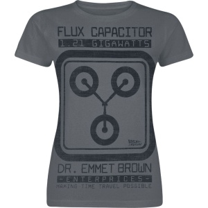 Back To The Future Flux Capacitor Dámské tričko tmavě šedá - Merchstore.cz