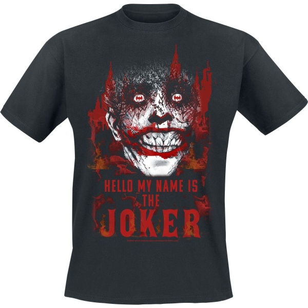 Batman Burn - Joker Tričko černá - Merchstore.cz