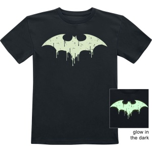 Batman Kids - GITD Logo detské tricko černá - Merchstore.cz