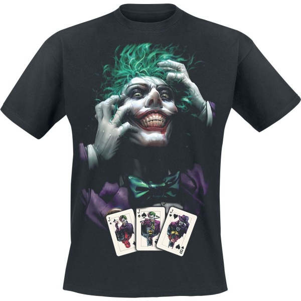 Batman The Joker - Cards Tričko černá - Merchstore.cz