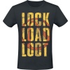 Borderlands 3 - Lock Load Loot Tričko černá - Merchstore.cz