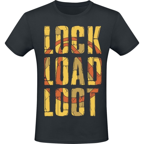 Borderlands 3 - Lock Load Loot Tričko černá - Merchstore.cz