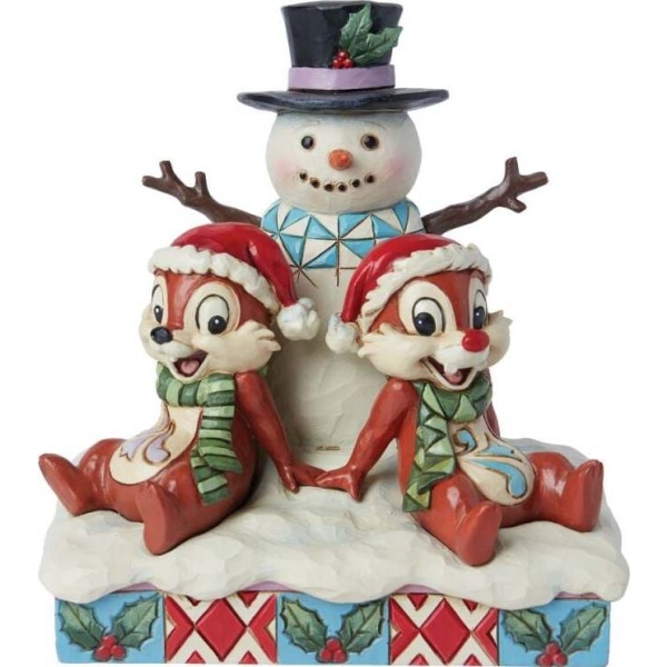 Chip & Chap Chip 'n Dale with Snowmen Socha vícebarevný - Merchstore.cz