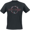 Dark Souls You died Tričko černá - Merchstore.cz