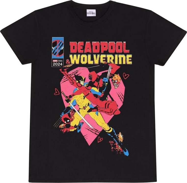 Deadpool 3 - Deadpool & Wolverine - True Love Tričko černá - Merchstore.cz Deadpool 3 - Deadpool & Wolverine - True Love Tričko černá - Merchstore.cz