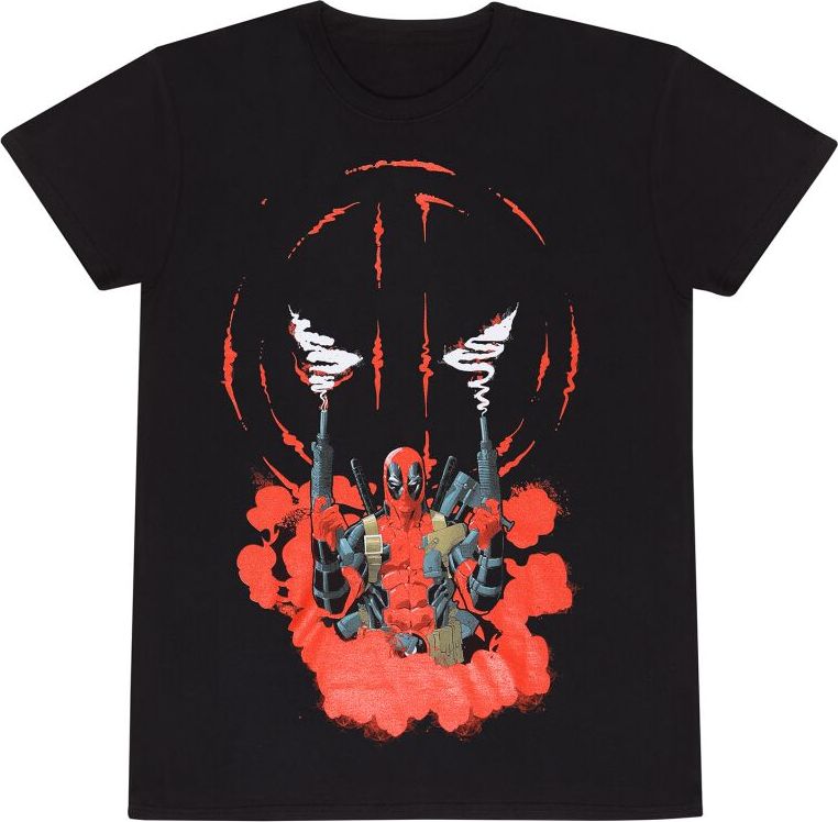 Deadpool Smoking Tričko černá - Merchstore.cz Deadpool Smoking Tričko černá - Merchstore.cz