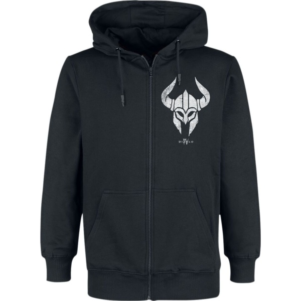 Diablo 4 - Barbarian Sigil Mikina s kapucí na zip černá - Merchstore.cz