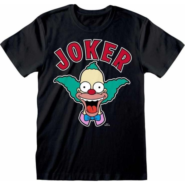 Die Simpsons Krusty Joker Tričko černá - Merchstore.cz