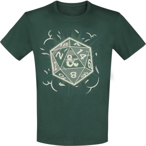 Dungeons and Dragons Dice Tričko zelená - Merchstore.cz