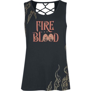 Game Of Thrones Fire And Blood Dámský top černá - Merchstore.cz