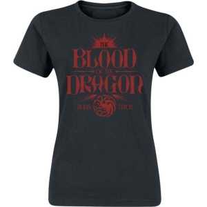 Game Of Thrones House of the Dragon - Blood Of The Dragon Runs Thick Dámské tričko černá - Merchstore.cz