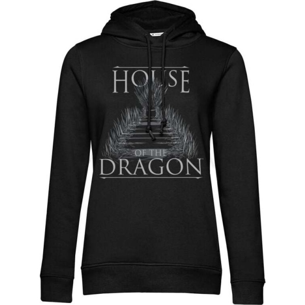 Game Of Thrones House of the Dragon Dámská mikina s kapucí černá - Merchstore.cz