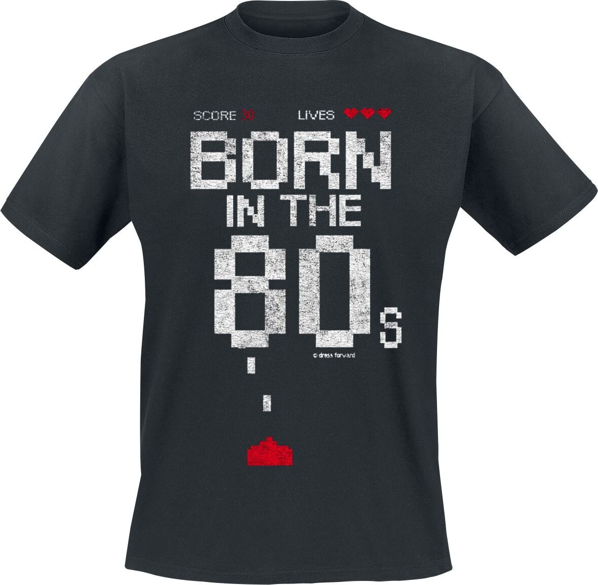 Gaming-Sprüche Born In The 80s Tričko černá - Merchstore.cz Gaming-Sprüche Born In The 80s Tričko černá - Merchstore.cz