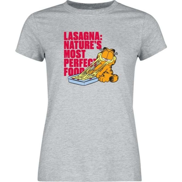 Garfield Lasagna Girl Shirt Dámské tričko prošedivelá - Merchstore.cz