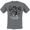 Gas Monkey Garage Custom Motors Skull Tričko šedá - Merchstore.cz