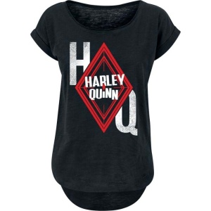 Harley Quinn Logo Dámské tričko černá - Merchstore.cz