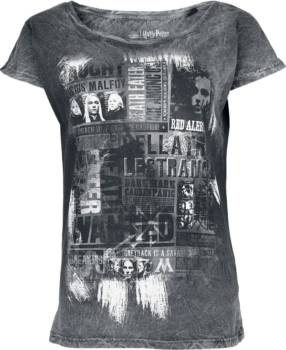 Harry Potter Death Eater - Wanted Dámské tričko černá - Merchstore.cz Harry Potter Death Eater - Wanted Dámské tričko černá - Merchstore.cz