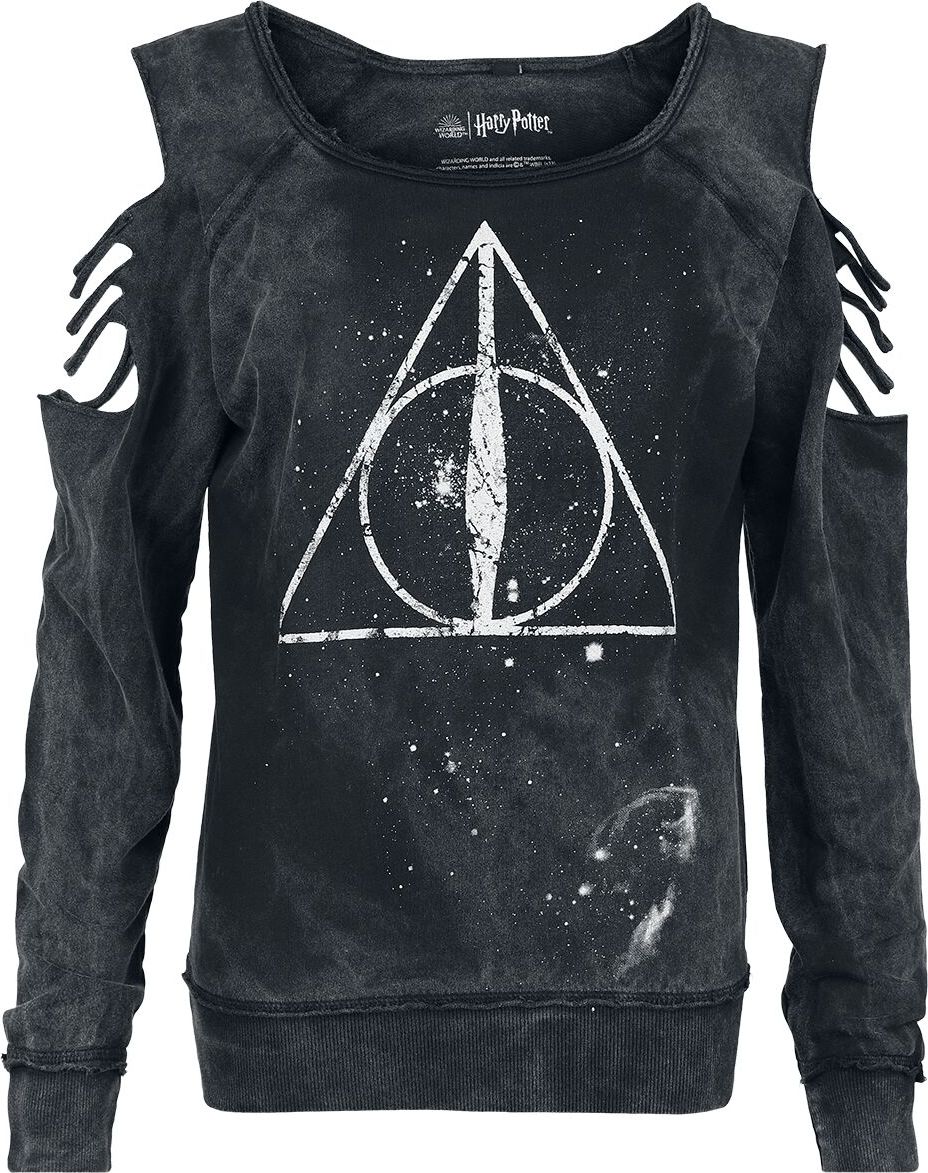 Harry Potter Deathly Hallows Dámská mikina černá - Merchstore.cz Harry Potter Deathly Hallows Dámská mikina černá - Merchstore.cz