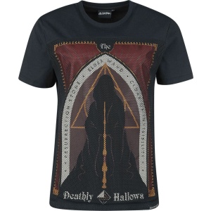 Harry Potter Deathly Hallows Dámské tričko černá - Merchstore.cz